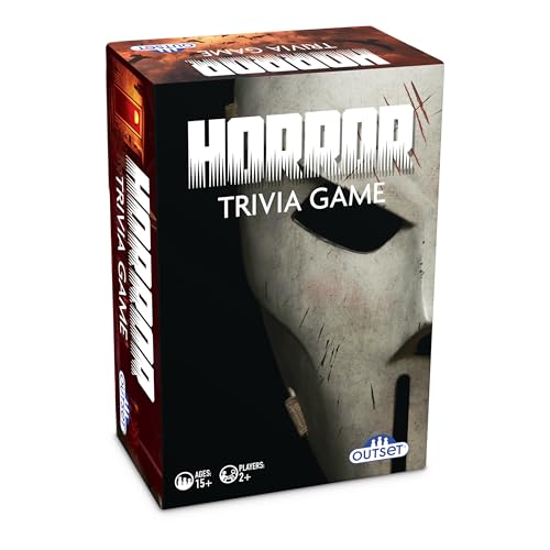 Outset Media Horror-Trivia-Spiel, 500 Horror-Quizfragen, ab 15 Jahren von Outset Media