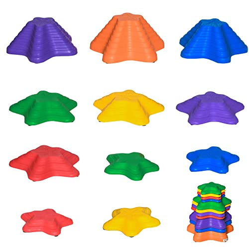 Outsunny Flußsteine 11er Set Balance-Steine für Kinder Sprungbrett Trittsteine Balancespiel Rutschfest Stapelbar, bis 80 kg belastbar, Indoor & Outdoor Outsunny Flußsteine 11er Set Balance-Steine für Kinder Sprungbrett Trittsteine Balancespiel Rutschfest Stapelbar, bis 80 kg belastbar, Indoor & Outdoor von Outsunny