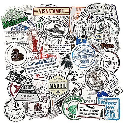Outus 110 Stück RetroStempelPostmarkenAufkleber ReiseeinwanderungsPostmarkenAufkleber ReisepassStempel KofferAufkleber wasserdicht VinylAufkleber für Gepäck Reisekoffer Wasserflasche Laptop Outus 110 Stück RetroStempelPostmarkenAufkleber ReiseeinwanderungsPostmarkenAufkleber ReisepassStempel KofferAufkleber wasserdicht VinylAufkleber für Gepäck Reisekoffer Wasserflasche Laptop von Outus