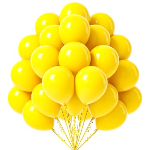 Ovanda 50 Stück 12 Zoll Gelbes Ballon, Luftballons Gelb, fürBabyparty, Verlobung, Geschlecht Offenbaren, Girlande & Ballon Bogen Party Deko, Luftballon Gelb, Luftballons Geburtstag, Helium Luftballons Ovanda 50 Stück 12 Zoll Gelbes Ballon, Luftballons Gelb, fürBabyparty, Verlobung, Geschlecht Offenbaren, Girlande & Ballon Bogen Party Deko, Luftballon Gelb, Luftballons Geburtstag, Helium Luftballons von Ovanda