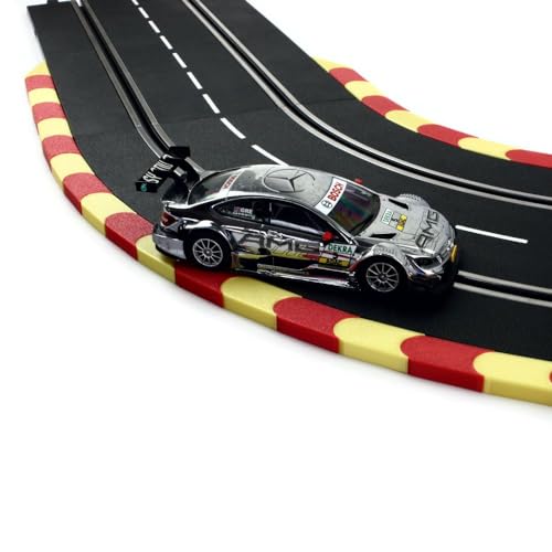 Overdrive-Racing 2m Curbs/Kerbs Kompatibel mit Carrera 124 132 Kurven Geraden Randsteine Randstreifen Slotcar Rot-Gelb von Overdrive-Racing