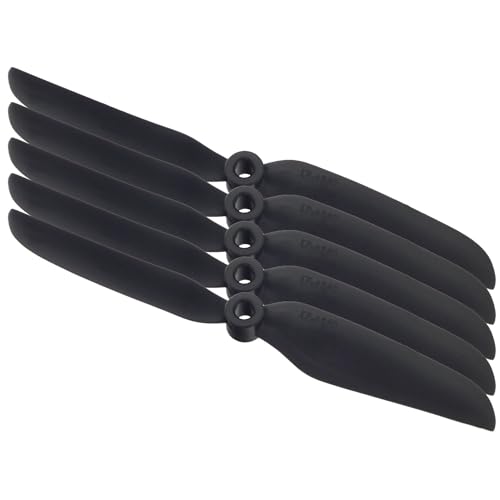 Overdrive-Racing 5X GWS 4,5x4 Luftschraube/Propeller GW/EP4540 114x102 Direct Drive Propeller Schwarz von Overdrive-Racing