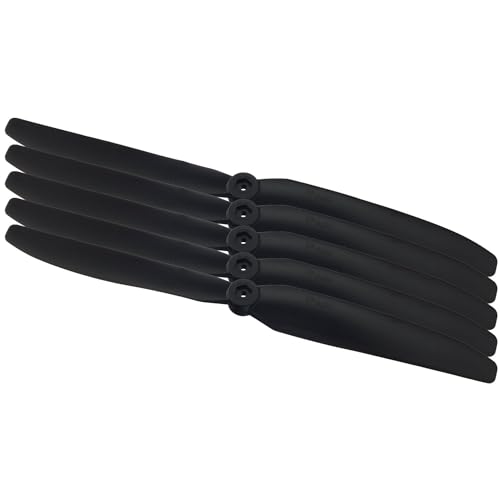 Overdrive-Racing 5X GWS 9x5 Luftschraube/Propeller GW/EP9050 229x127 Direct Drive Propeller Schwarz von Overdrive-Racing