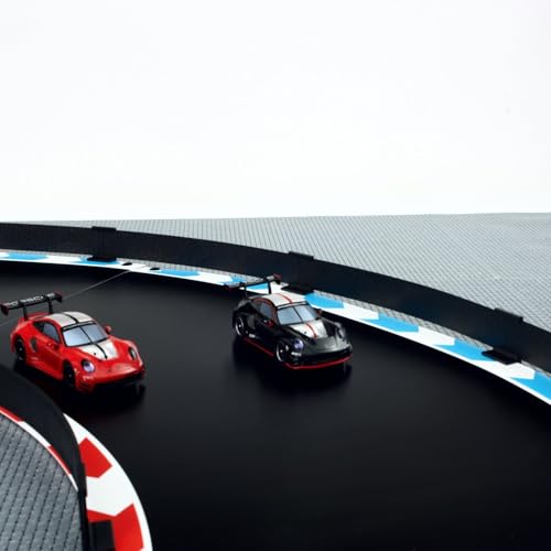 Overdrive-Racing Bande kompatibel mit Carrera Hybrid Sturmkind - Leitplanken Zaun Fangzaun Begrenzung Kurven Gerade, Farbe:Schwarz, Länge:1.75 Meter von Overdrive-Racing