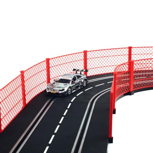 Overdrive-Racing Fangzaun System Rot 10m kompatibel mit Carrera Digital 124 132 EVO Kurven Geraden Zaun Bande Slotcar von Overdrive-Racing