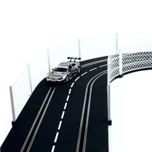 Overdrive-Racing Fangzaun System Weiß 10m kompatibel mit Carrera Digital 124 132 EVO Kurven Geraden Zaun Bande Slotcar von Overdrive-Racing