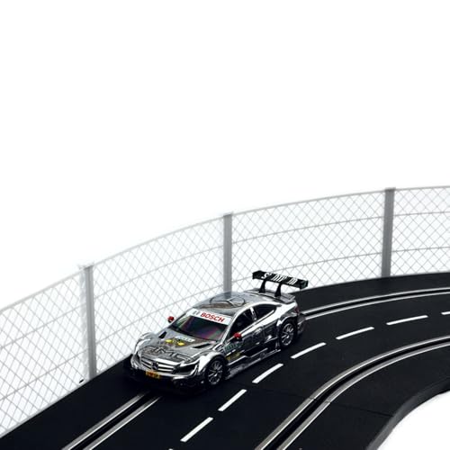 Overdrive-Racing Fangzaun System Weiß 2m kompatibel mit Carrera Digital 124 132 EVO Kurven Geraden Zaun Bande Slotcar von Overdrive-Racing