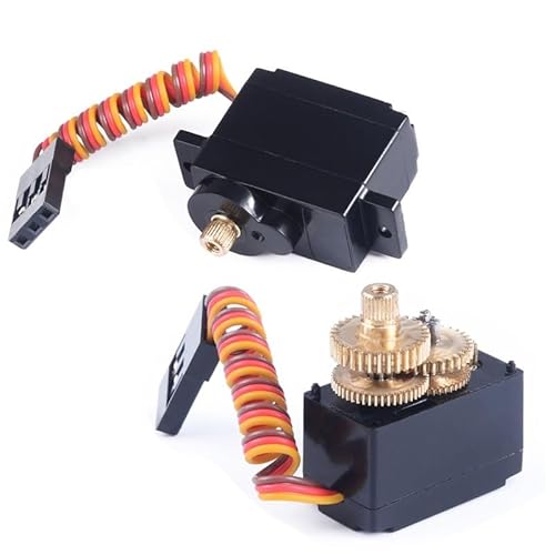 OwlKay RC-Zubehör for Wltoys K969 K989 RC Auto Ersatzteile 1/28 Skala Original Teile K989-58 5g Digital Servo Und Upgrade Metall lenkgetriebe (Color : K989-58 Metal) von OwlKay