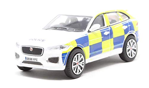 Oxford 76JFP004 Jaguar F-Pace Police Weiss/gelb/blau Maßstab 1:76 von Oxford Diecast