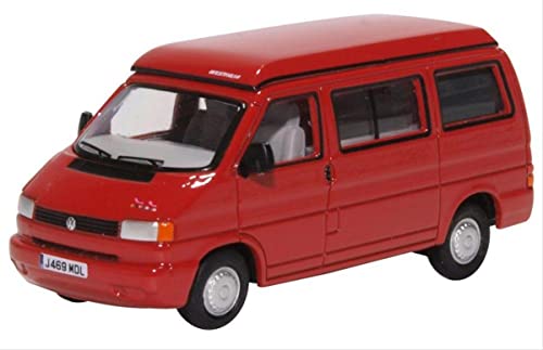 Oxford 76T4001 VW T4 Westfalia Camper rot Maßstab 1:76 Modellauto von Oxford Diecast