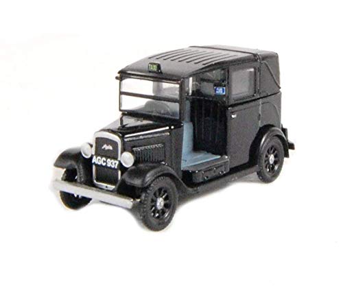 Austin Taxi in schwarz 1:76 Gleiswaage Modellauto von Oxford Diecast