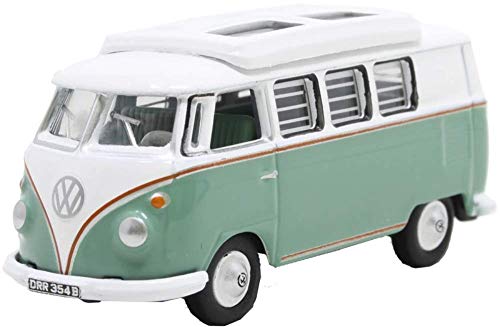 Oxford 76VWS002 VW T1 Camper helltürkis/Weiss Maßstab 1:76 von Oxford Diecast