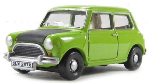 Oxford Diecast Model 1:76 Classic Mini Lime Green Car Collectable Gift by Oxford von Oxford Diecast