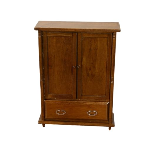 1/12 Dollhouses Möbel Holzgarderobe Mit Funktionaler Tür Und Schublade Für Interaktive Lustige Kinder Kollektible Spielzeug Doppel Türpuppenhäuser Schrank 1/12 Dollhouses Möbel Holzgarderobe Mit Funktionaler Tür Und Schublade Für Interaktive Lustige Kinder Kollektible Spielzeug Doppel Türpuppenhäuser Schrank von Oxxggkao