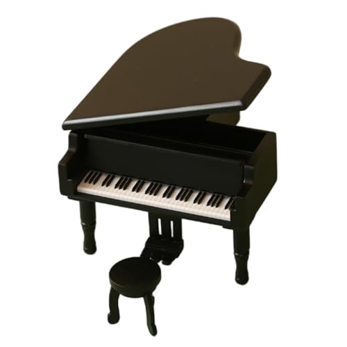 Klavierhocker Modell Möbel Modell Zubehör Teenager Mädchen Garten Pretend Spielset Musikinstrument Ornament Klavierhocker Modell Möbel Modell Zubehör Teenager Mädchen Garten Pretend Spielset Musikinstrument Ornament von Oxxggkao