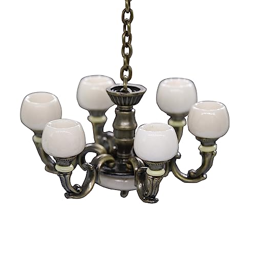 Kronleuchter Modell Möbel Zubehör Teenager Mädchen Kronleuchter Pretend Spielset Ornamente Kronleuchter Modell Möbel Zubehör Teenager Mädchen Kronleuchter Pretend Spielset Ornamente von Oxxggkao