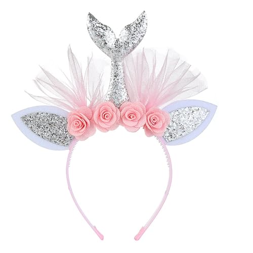 Oxxggkao Blingbling Birthday Headband Fairy Headband For Girls Birthday Party Photo Props HeadWear Rose von Oxxggkao