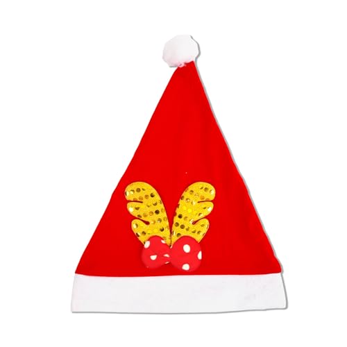 Oxxggkao Cosplay Weihnachtsmütze Weihnachtsmütze/Weihnachtssocke Erwachsene Unisex Mütze Pailletten Neujahr Erwachsene Teenager von Oxxggkao
