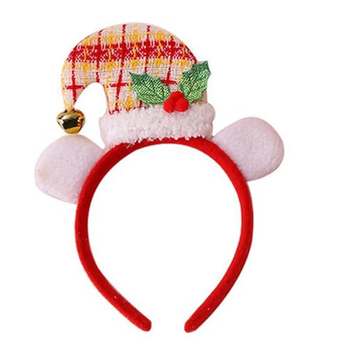Oxxggkao Dekoratives Weihnachts-Stirnband, Festival-Party, Nikolausmütze, Kopfschmuck mit Glocken, Festival-Kopfreif, Urlaubszubehör, festliches Urlaubs-Kopfbedeckungszubehör Oxxggkao Dekoratives Weihnachts-Stirnband, Festival-Party, Nikolausmütze, Kopfschmuck mit Glocken, Festival-Kopfreif, Urlaubszubehör, festliches Urlaubs-Kopfbedeckungszubehör von Oxxggkao