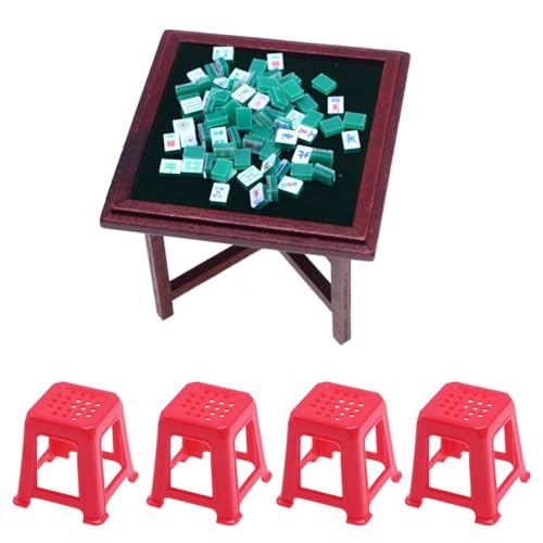 Oxxggkao Dolls House Small Mahjong Set Tisch Und Stühle 1:12 Model Spielzeug Teenager Girls Dollhouses Tun DASS Kinderpuppen Playset Spielen Oxxggkao Dolls House Small Mahjong Set Tisch Und Stühle 1:12 Model Spielzeug Teenager Girls Dollhouses Tun DASS Kinderpuppen Playset Spielen von Oxxggkao