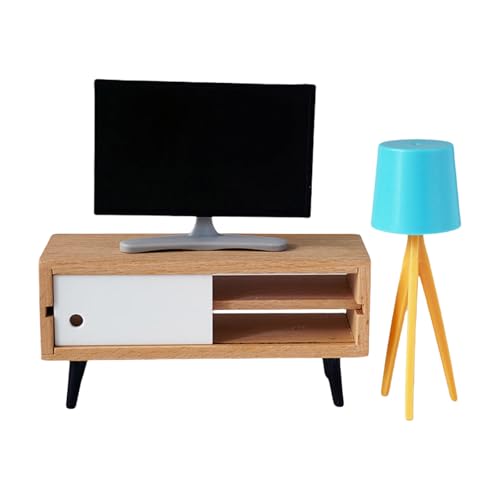 Oxxggkao Miniatur Puppenhäuser Fernseher und Schrank Stehlampe Set 1/6 1/12 mit Simulation Designs für Handwerk Modell Projekt Dekoration Miniaturschrank Set Oxxggkao Miniatur Puppenhäuser Fernseher und Schrank Stehlampe Set 1/6 1/12 mit Simulation Designs für Handwerk Modell Projekt Dekoration Miniaturschrank Set von Oxxggkao