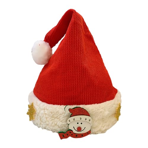 Oxxggkao Weihnachtsfeier Plüschmütze Mädchen Mütze Weihnachtsmütze Familientreffen Festliche Kopfbedeckungen von Oxxggkao