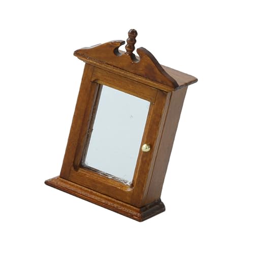 Retro Wood Furniture Dollhouses Miniatur Badezimmerschrank Mit Tür 1/12 Skala Detaillierte Landschaft AccesoSory Accessoires Retro Wood Furniture Dollhouses Miniatur Badezimmerschrank Mit Tür 1/12 Skala Detaillierte Landschaft AccesoSory Accessoires von Oxxggkao