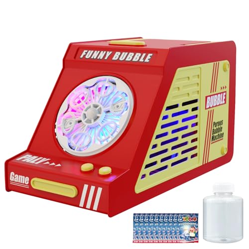 PANACARE Automatische Seifenblasenmaschine, Tragbare Seifenblasenmaschine 10000+ Große Blasen mit 10 Seifenblasenlösung/Licht/Akku, Bubble Machine für Kinder&Erwachsene Hochzeit/Geburtstag//Party PANACARE Automatische Seifenblasenmaschine, Tragbare Seifenblasenmaschine 10000+ Große Blasen mit 10 Seifenblasenlösung/Licht/Akku, Bubble Machine für Kinder&Erwachsene Hochzeit/Geburtstag//Party von P PANACARE