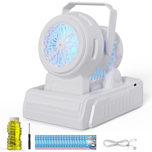 PANACARE Automatische Seifenblasenmaschine mit 20 Seifenblasenlösung, Elektrische Tragbare Seifenblasenmaschine 10000+ Große Blasen/Min, Bubble Machine für Hochzeit/Geburtstag/Kinder/Party PANACARE Automatische Seifenblasenmaschine mit 20 Seifenblasenlösung, Elektrische Tragbare Seifenblasenmaschine 10000+ Große Blasen/Min, Bubble Machine für Hochzeit/Geburtstag/Kinder/Party von P PANACARE