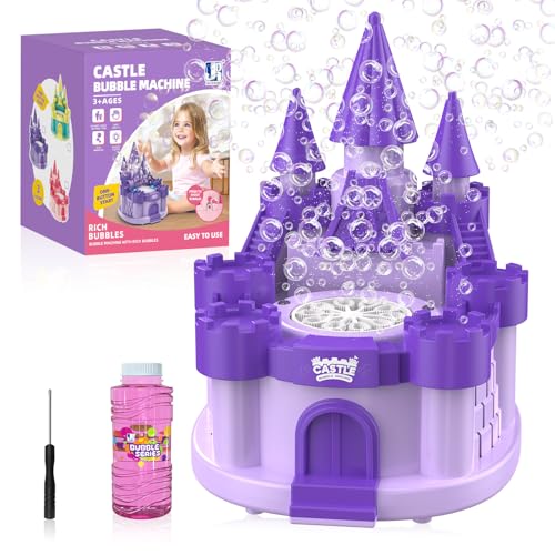 PANACARE Schloss Kinder Seifenblasenmaschine, Automatische Seifenblasenmaschine 10000+Blasen/Min mit Seifenblasenlösung|LED, Outdoor Geschenk für Junge Mädchen/Geburtstag/Party, Kid Bubble Machine PANACARE Schloss Kinder Seifenblasenmaschine, Automatische Seifenblasenmaschine 10000+Blasen/Min mit Seifenblasenlösung|LED, Outdoor Geschenk für Junge Mädchen/Geburtstag/Party, Kid Bubble Machine von P PANACARE
