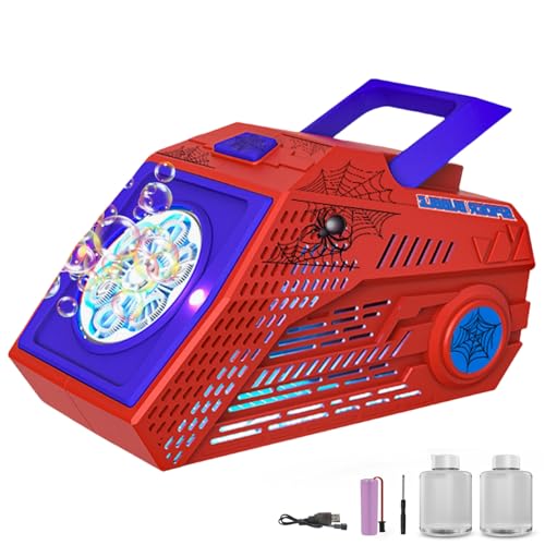 PANACARE Spider Seifenblasenmaschine, Automatische Seifenblasenmaschine 10000+Blasen/Min mit Wiederaufladbare Akku|Seifenblasenlösung|Bunte Lichter für Geburtstag, Party, Hochzeit, Bubble Machine PANACARE Spider Seifenblasenmaschine, Automatische Seifenblasenmaschine 10000+Blasen/Min mit Wiederaufladbare Akku|Seifenblasenlösung|Bunte Lichter für Geburtstag, Party, Hochzeit, Bubble Machine von P PANACARE