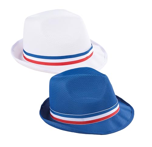 P'TIT CLOWN - 22389 Borsalino Band blau weiß rot – perfekt für Fans Frankreichs bei Feiern und Sportveranstaltungen – Polyester von p'tit clown