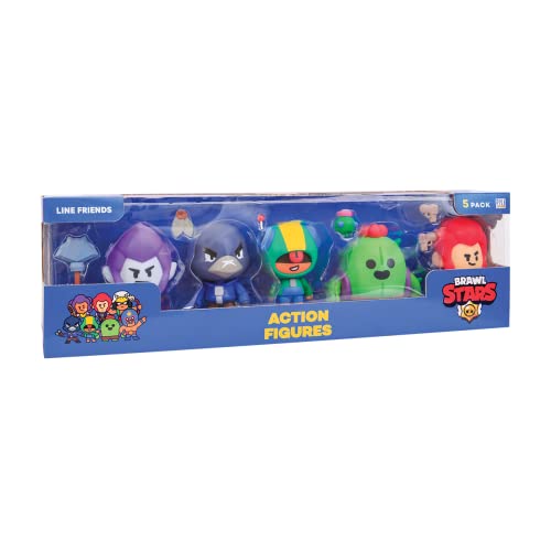 P.M.I. Trading | Brawl Stars 5 Actionfiguren Fensterbox | Season 1 | beweglich | Actionfiguren Gaming | komplettes Set der Season 1 | 11 cm | mit Zubehör | Ab 3+ Jahren | Deutsch von P.M.I. Trading