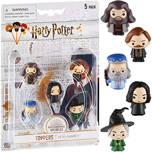 Harry Potter Bleistift Aufsätze, Geschenke, Spielzeug, Fanartikel – Set mit 5(12) Harry Potter Figuren zum Schreiben, Partydekoration von PMI, 6 cm (C) von P.M.I.