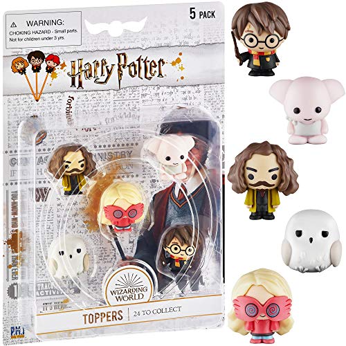 Harry Potter Bleistift Aufsätze, Geschenke, Spielzeug, Fanartikel – Set mit 5 Harry Potter Figuren zum Schreiben, Partydekoration von PMI, 6 cm (E) von P.M.I.