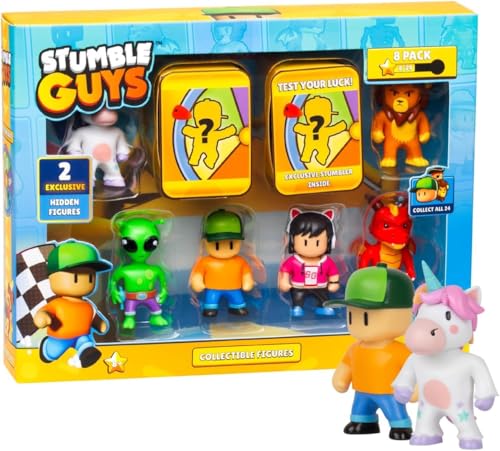 Offizielle Stumble Guys – Ultimate Mystery Collection – 5,1 cm große Sammelfiguren, 8 Stück, insgesamt 24 Charaktere in 3 Sortimenten (Sammler-Sortiment 1) von P.M.I.