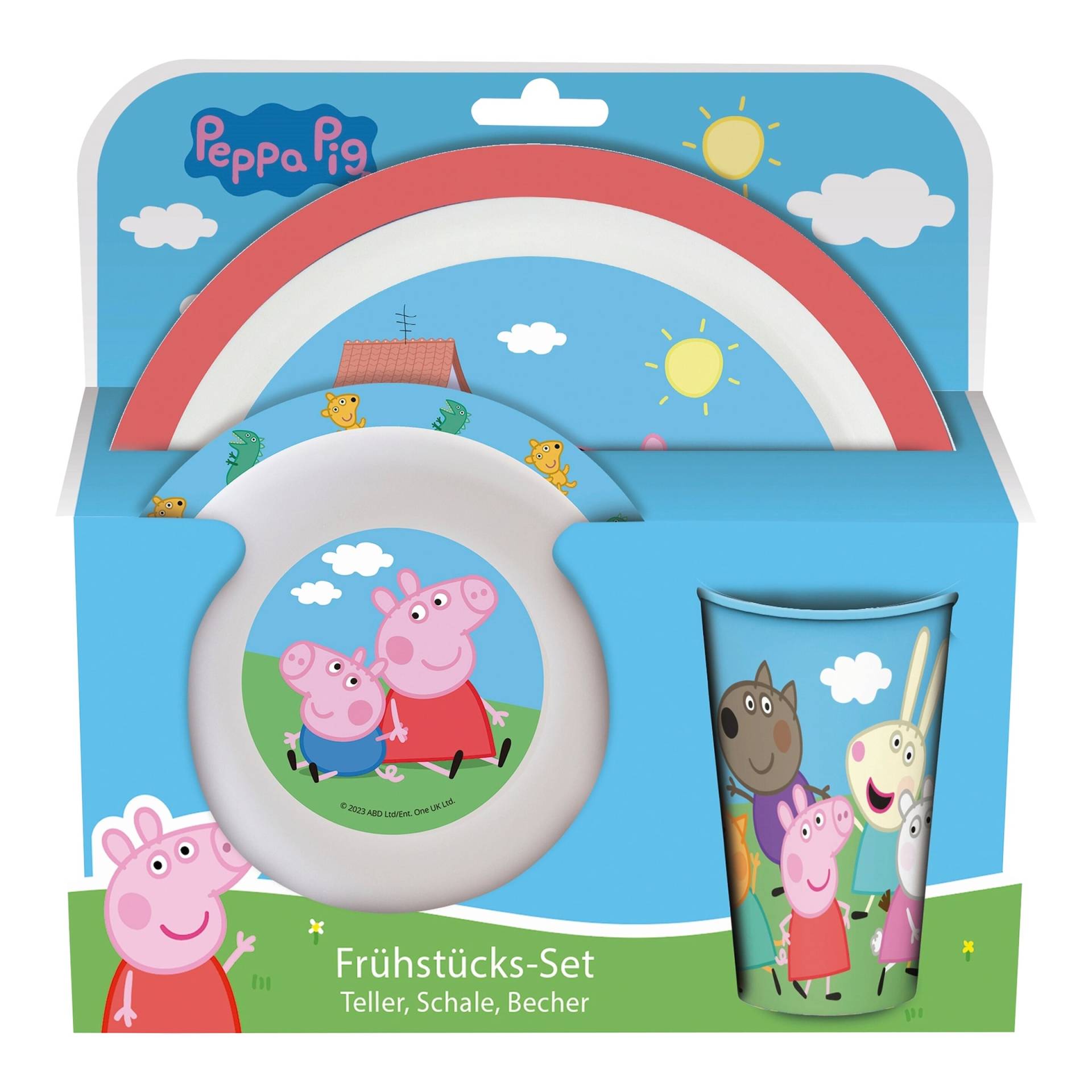 P:Os 3 tlg. Frühstücks-Set Peppa Pig von P:OS