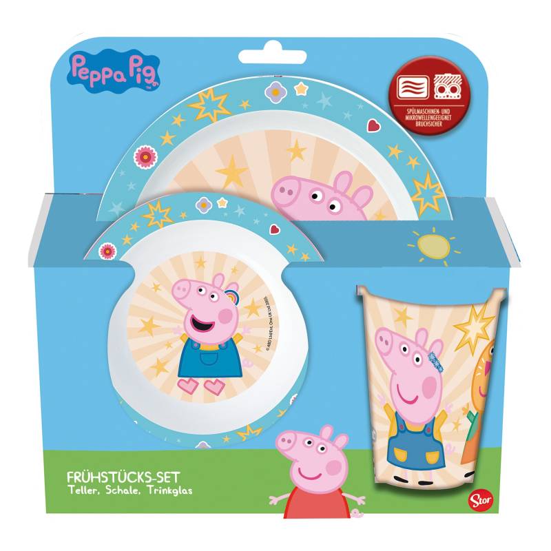 P:Os Peppa Pig 3-tlg. Frühstücks-Set von P:OS