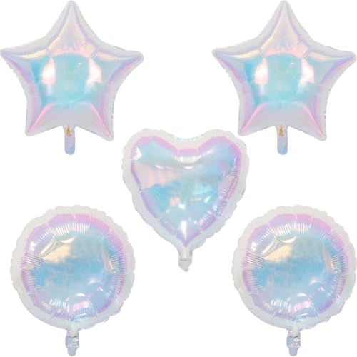 PACHHK 24 Stück transparente Folienballons Stern Helium Air Globos für Kinder Erwachsene Geburtstag Hochzeit Babyparty Dekoration von PACHHK