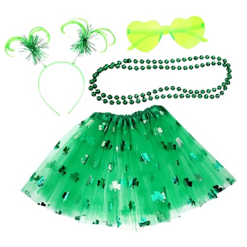 PACKOVE 1 Satz Festival Rock Set st. Patricks Day Halskette Kostüm Irische Party Dekoration St. Patrick's Day Requisiten Patrick-Party-Accessoires st. Patrick's Day Cosplay-Zubehör Abs von PACKOVE