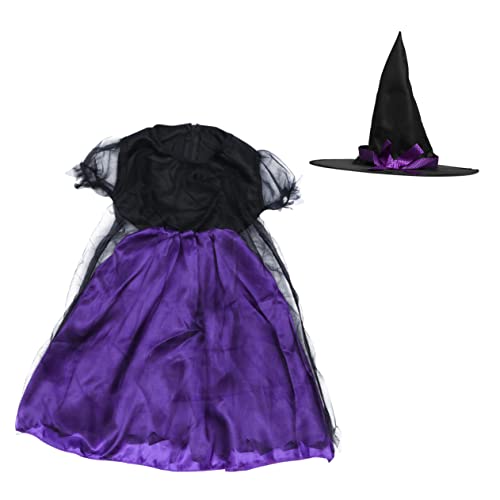 PACKOVE 1 Satz Halloween-Kleider Säuglingskleider Tutu-Kleider für Mädchen kinderkostüme halloween kinderkostum halloween kleidung Halloween-Cosplay-Kleid Party-Requisite Acetat Violett von PACKOVE