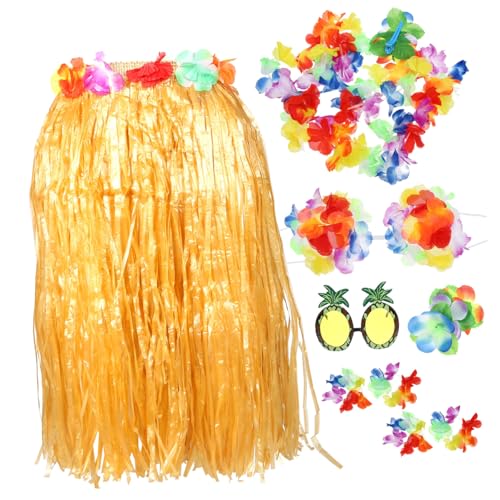 PACKOVE 1 Satz Hawaiianischer Hula Halloweenkostüm Luau-party-sonnenbrille Hawaiianische Dekorationen Hawaii-partykostüm Abschlussballdekorationen Luau-partygirlande Hochzeitsartikel Stoff von PACKOVE