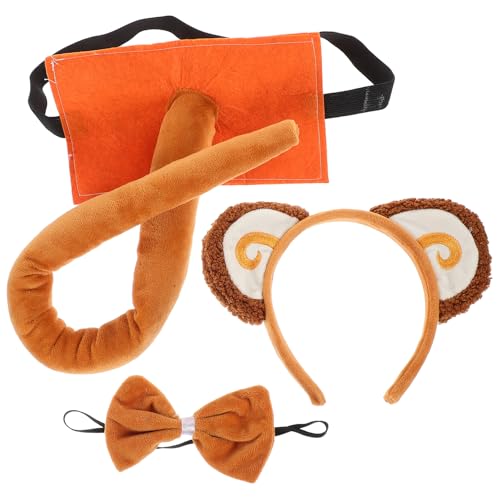 PACKOVE 1 Satz Verkleide Requisiten Halloween-cosplay-zubehör Tierkostüm Stirnbänder Für Cosplay Party-kopfschmuck Dekoratives Stirnband Affen-kostüm-kit Cosplay Stirnband ， Brown von PACKOVE