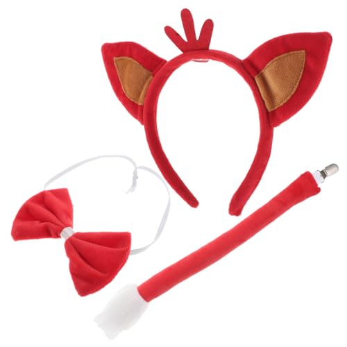 PACKOVE 1 Set Fuchs Stirnband Stirnbänder Stirnbänder Ornamente Für Fuchs Mütze Für Tierohr Stirnband Fuchs Kostüm Fuchs Zubehör Fuchs Kostüm Cosplay Fuchsohren Rotes von PACKOVE