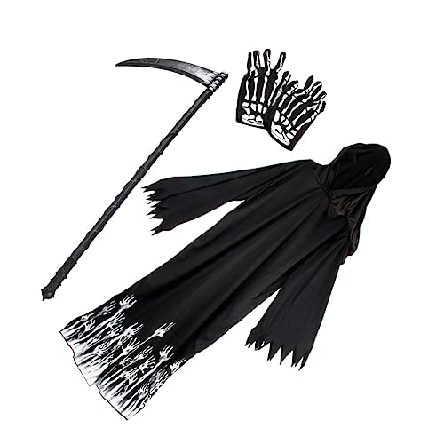 PACKOVE 1 Set Halloween Anzug Grim Halloween Capes Requisite Erwachsenenkostüme Grim Death Kostüm Vampirkleidung Spukhaus Requisiten Vampire Partyzubehör Gespensterumhang Kunststoff von PACKOVE