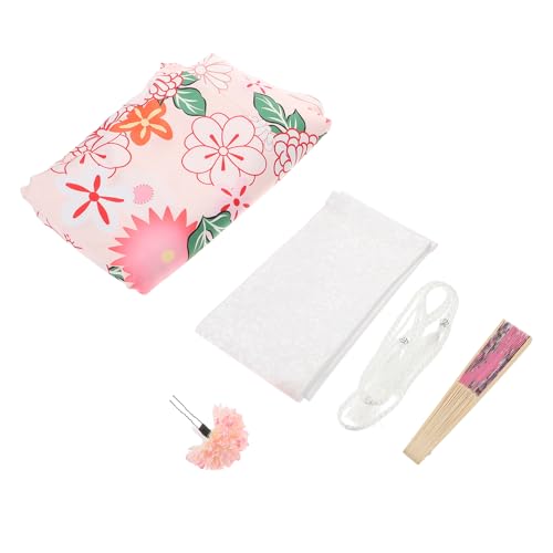 PACKOVE 1 Set Kimono Kleidung Kleid Kostüme Kimono Gürtel Japanische Kleidung Für Frauen Japanische Traditionelle Kleidung Kimono Japanische Frauen Japanische Pyjamas Rosa von PACKOVE