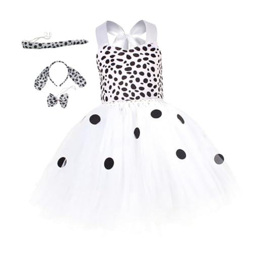 PACKOVE 1 Set ädchen Halloween Kleid Set Mit Haarband Und Halsschmuck üßes Kostü Für Kleinkinder Ideal Für Festlichkeiten Und Rollenspiele Größe 4 5 Jahre von PACKOVE