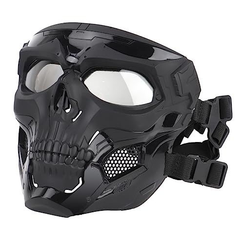 PACKOVE 1 Stück Gruselige Skelett Vollgesichtsmaske Für Halloween Taktische Maske Für Cosplay Survival Spiele Und Maskerade Partys Schwarz Unisex Design von PACKOVE