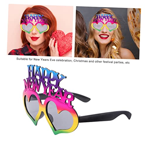 PACKOVE 1 X Neujahrsparty Happynewyear Brille Neuartige Neujahrsparty Brille Dekorative Brille Partygeschenk Brille Brille Für Silvester Party Brille Silvester Brille von PACKOVE