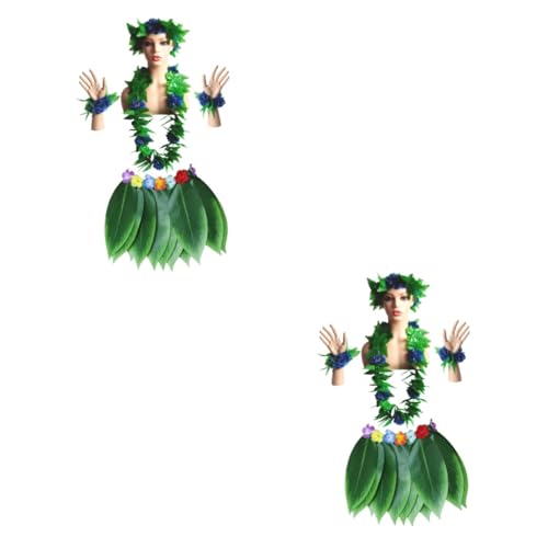 PACKOVE 10 Stk hawaiianisches Cosplay grüne Girlande hawaiianisches Blumenarmband Hula-Kostüm für den Strand hawaiianische Blumenkette hochzeitsdirndl goldhochzeit bläulich blumendeko Blue von PACKOVE